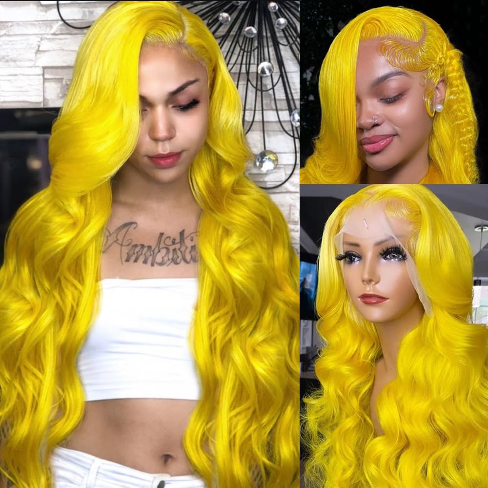 613 13x6 Lace Front Wig Human Hair 28 Inch Blonde Wig Human Hair 200% Density Body Wave HD Blonde Lace Front Wigs Human Hair Pre Plucked 613 Lace Front Wig Human Hair