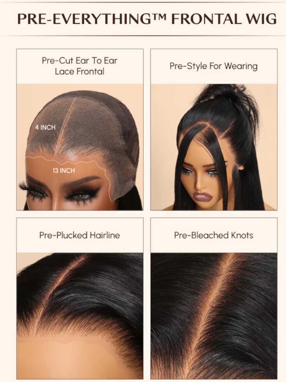 UNICE Kinky Straight V Part Wig Human Hair No Leave Out Glueless Upgrade U Part Wig Human Hair Clip in Wigs Beginner Friendly No-Sew In No Glue 20 inch