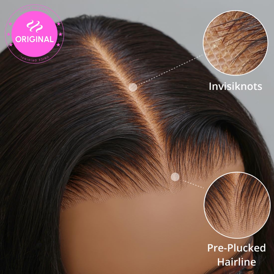 UNICE Kinky Straight V Part Wig Human Hair No Leave Out Glueless Upgrade U Part Wig Human Hair Clip in Wigs Beginner Friendly No-Sew In No Glue 20 inch