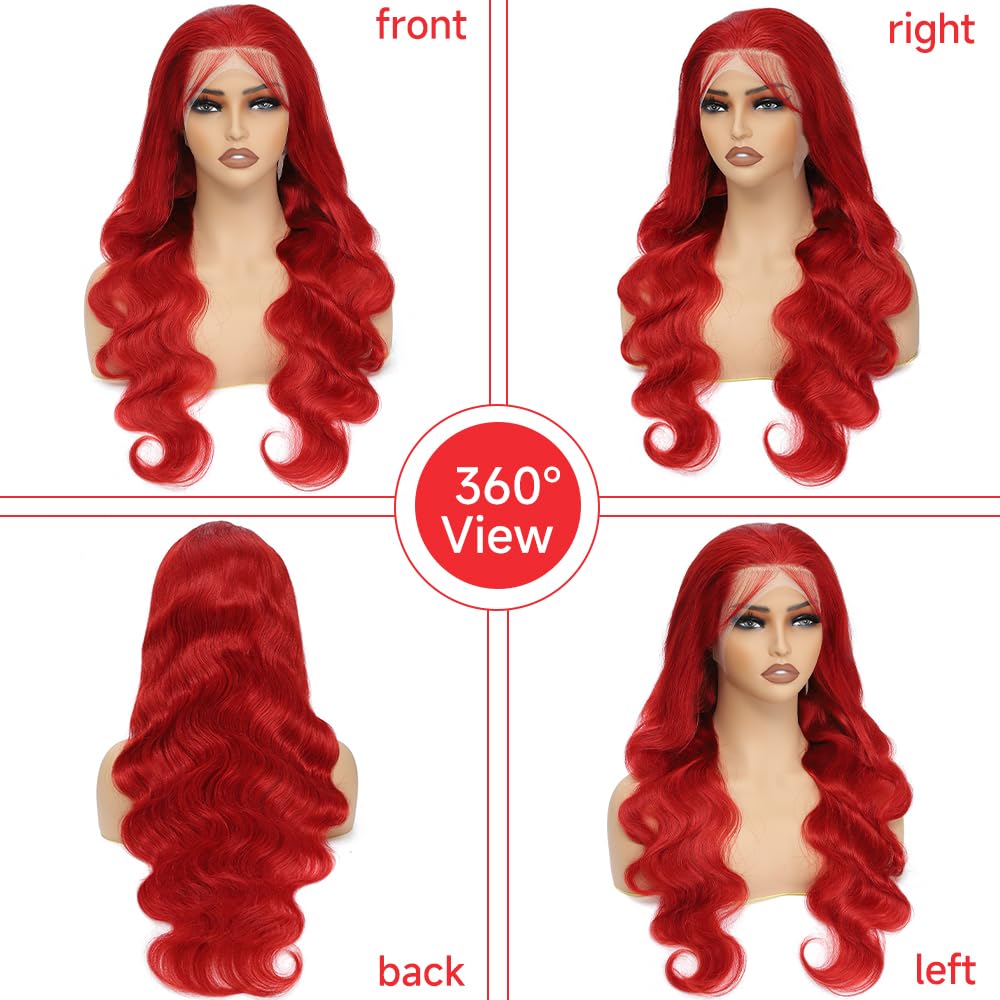 613 Lace Front Wig Human Hair 13x6 Transparent Lace Blonde Lace Front Wigs Human Hair 613 Body Wave Lace Front Wig Human Hair Pre Plucked with Baby Hair 180% Density 613 HD Lace Frontal Wig 22 Inch