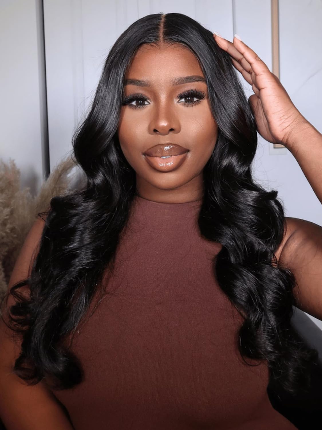 UNICE V Part Wigs Human Hair Body Wave Upgrade Glueless Human Hair V-Part Clip in Wigs No Leave Out, No Glue, No Sew-in, Beginner Friendly 18 inch