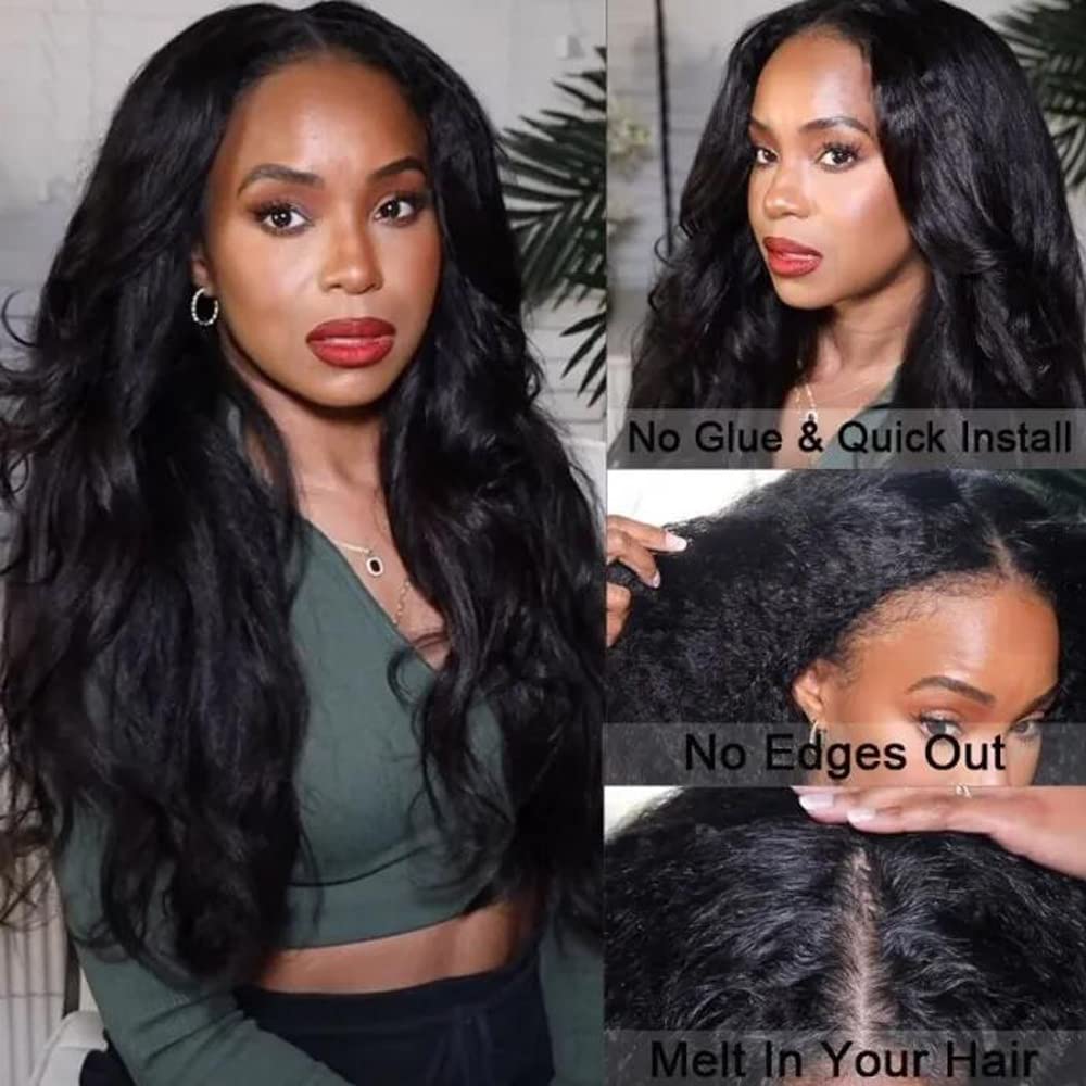 UNICE V Part Curly Wig Human Hair No Leave Out 180% Density Upgrade U part Wigs with Clips Glueless Wig Human Hair for Women Beginner Friendly No Lace No Glue No sew in 18 inch