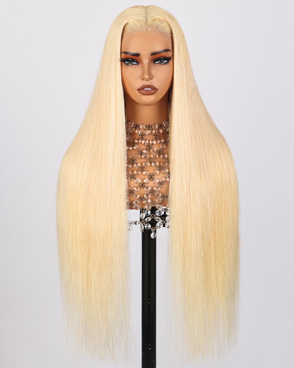 Arabella 613 Lace Front Wig Human Hair 300g-315g 13x4 Blonde Lace Front Wigs Human Hair 210% Density Body Wave 613 Frontal Wig Pre Plucked With Baby Hair (30inch, 613 13X4 body wave wig)