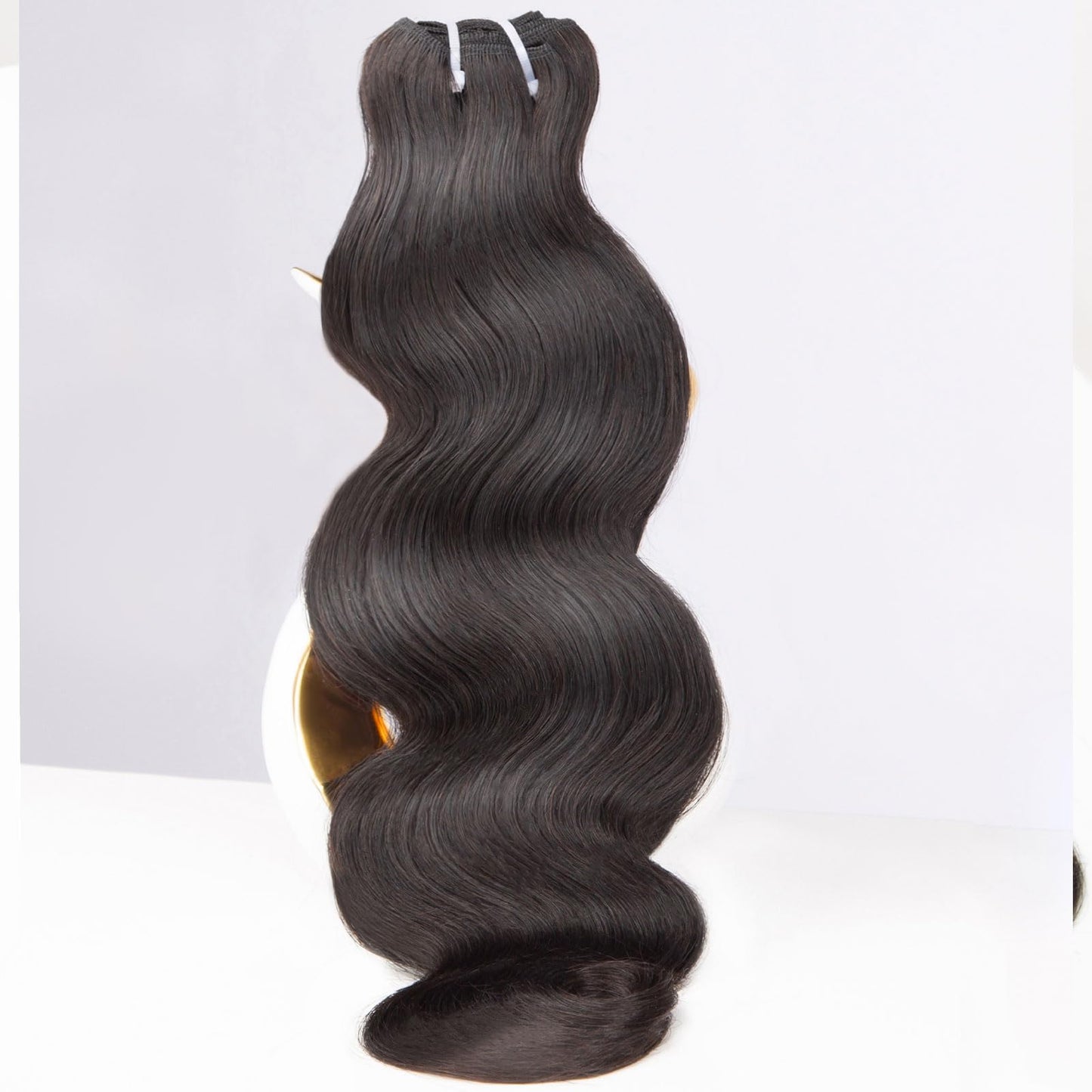 mlip Raw Bundles Human Hair Body Wave, No Tangle Shedding, Keep Texture Silky Soft After Multiple Washes, 15A Raw Indian Hair Bundles 18 Inches, Brown Highlight Bundles