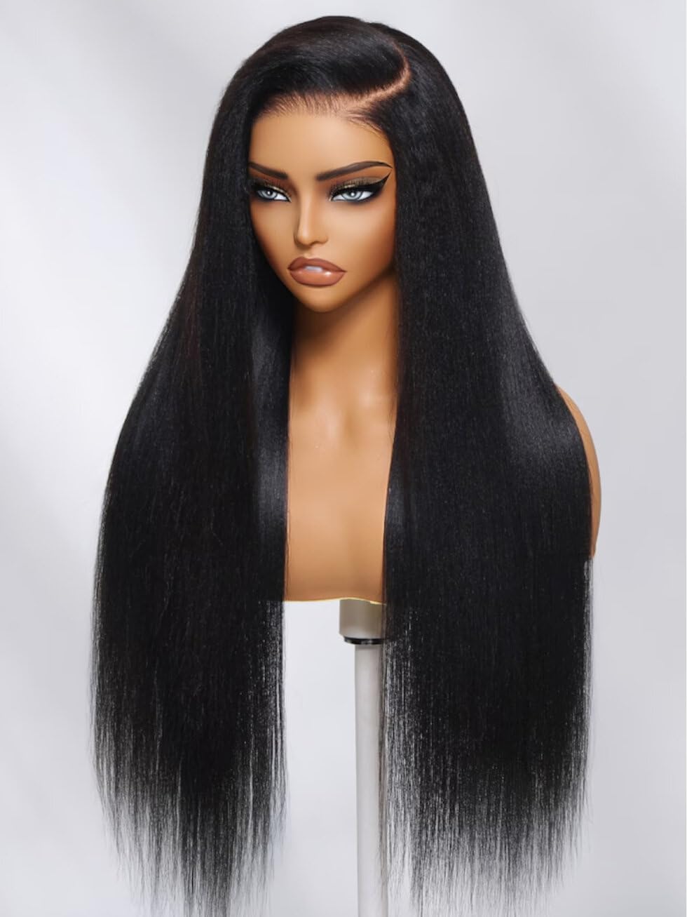 UNICE Kinky Straight V Part Wig Human Hair No Leave Out Glueless Upgrade U Part Wig Human Hair Clip in Wigs Beginner Friendly No-Sew In No Glue 20 inch