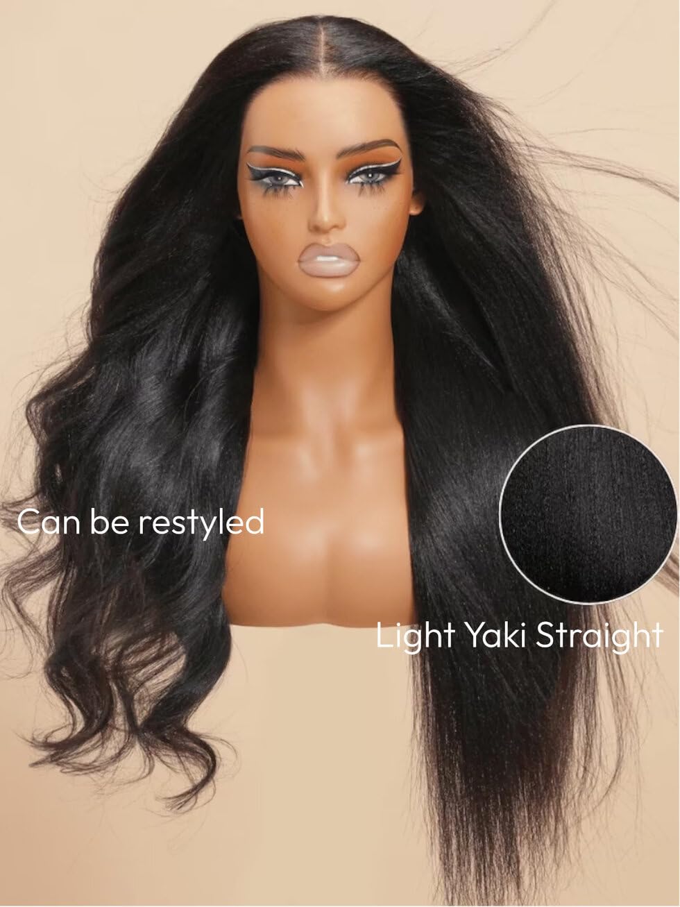 UNICE Kinky Straight V Part Wig Human Hair No Leave Out Glueless Upgrade U Part Wig Human Hair Clip in Wigs Beginner Friendly No-Sew In No Glue 20 inch