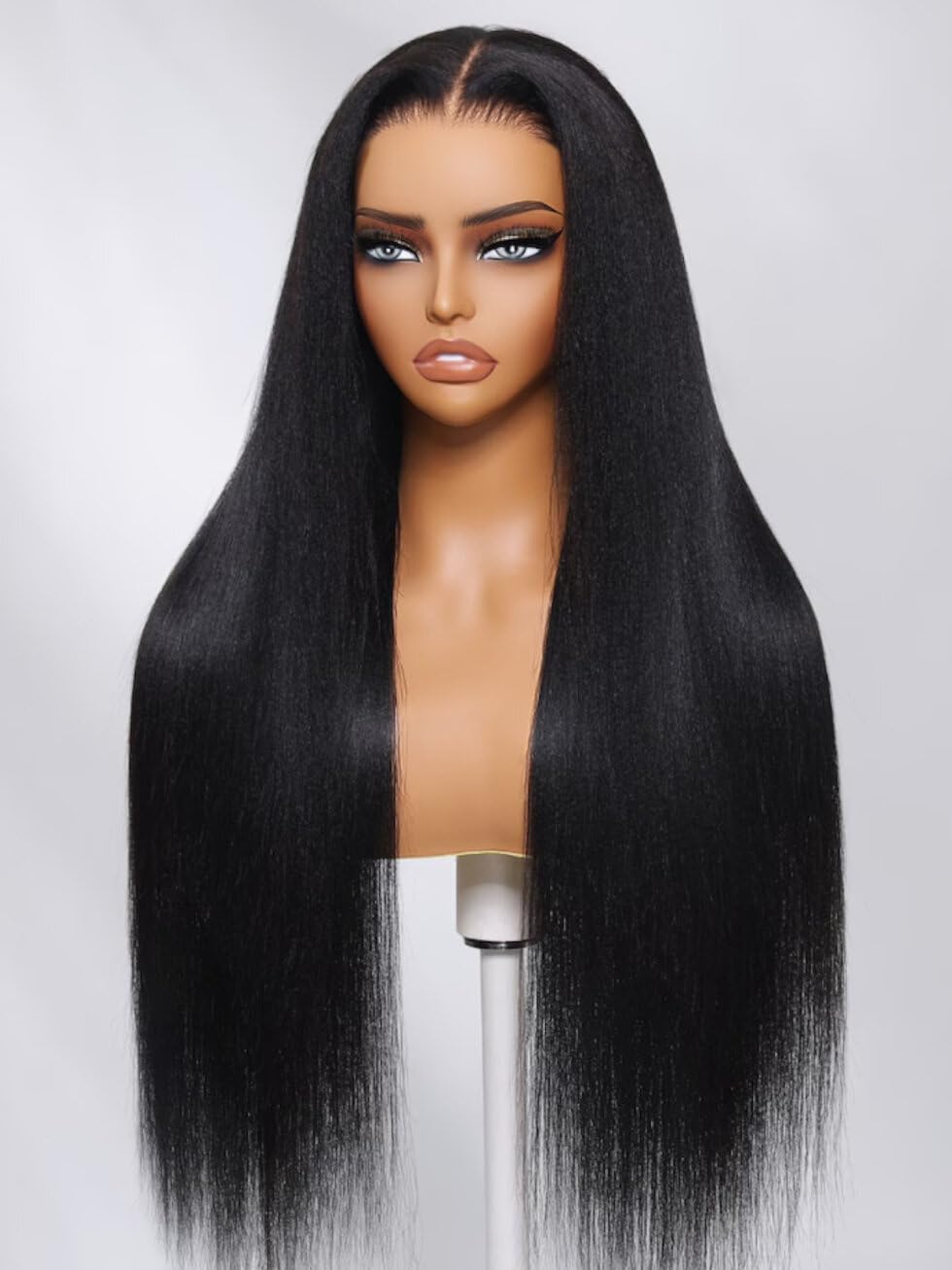 UNICE Kinky Straight V Part Wig Human Hair No Leave Out Glueless Upgrade U Part Wig Human Hair Clip in Wigs Beginner Friendly No-Sew In No Glue 20 inch