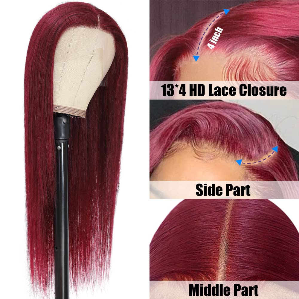 Bob Wig Human Hair 13x6 Lace Front Wigs Human Hair 180 Density Straight Frontal Wigs Human Hair HD Lace Wig Short Bob Wigs for Black Women Human Hair Glueless Wigs Pre Plucked Blunt Cut Wig 12 Inch