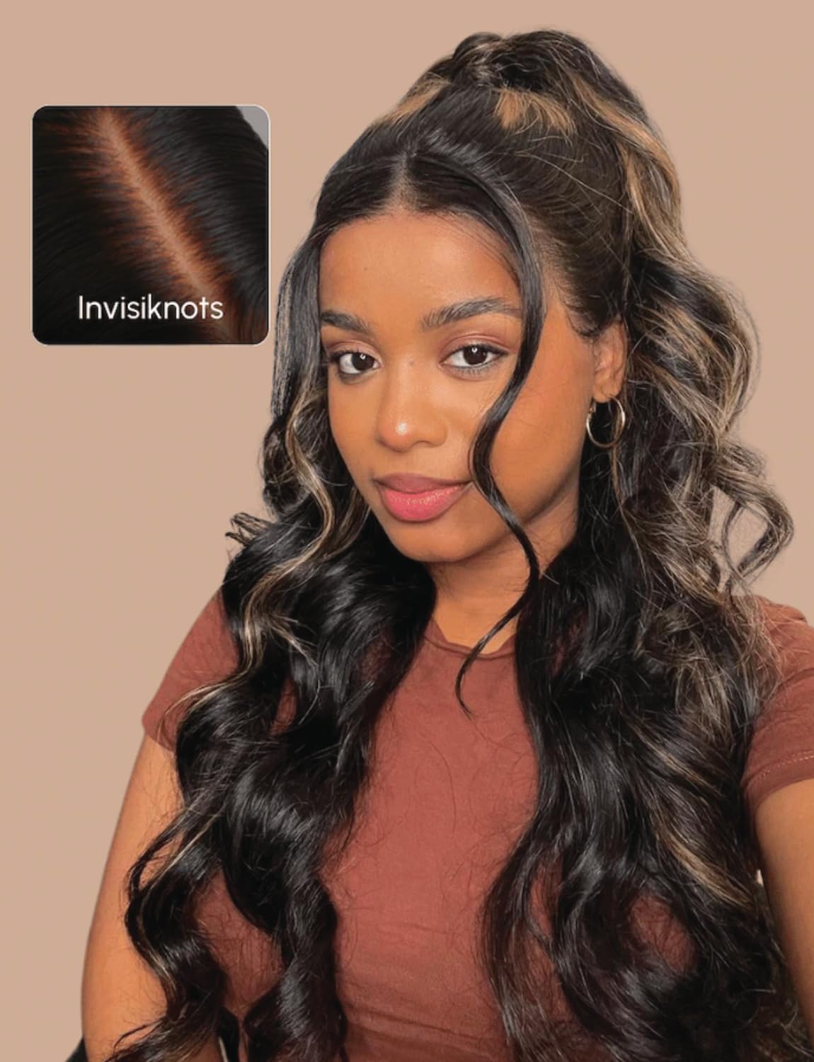 UNICE V Part Wigs Human Hair Body Wave Upgrade Glueless Human Hair V-Part Clip in Wigs No Leave Out, No Glue, No Sew-in, Beginner Friendly 18 inch