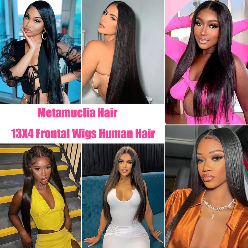 Water Wave 4x4 Lace Front Wigs Human Hair Pre Plucked, 180% Density Brazilian Virgin Wet and Wavy Wigs for Women Curly Wig with Baby Hair Natural Color 24 Inch