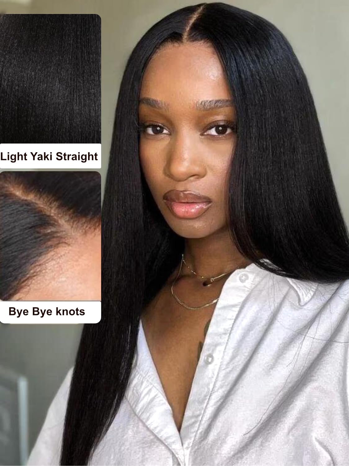 UNICE Kinky Straight V Part Wig Human Hair No Leave Out Glueless Upgrade U Part Wig Human Hair Clip in Wigs Beginner Friendly No-Sew In No Glue 20 inch