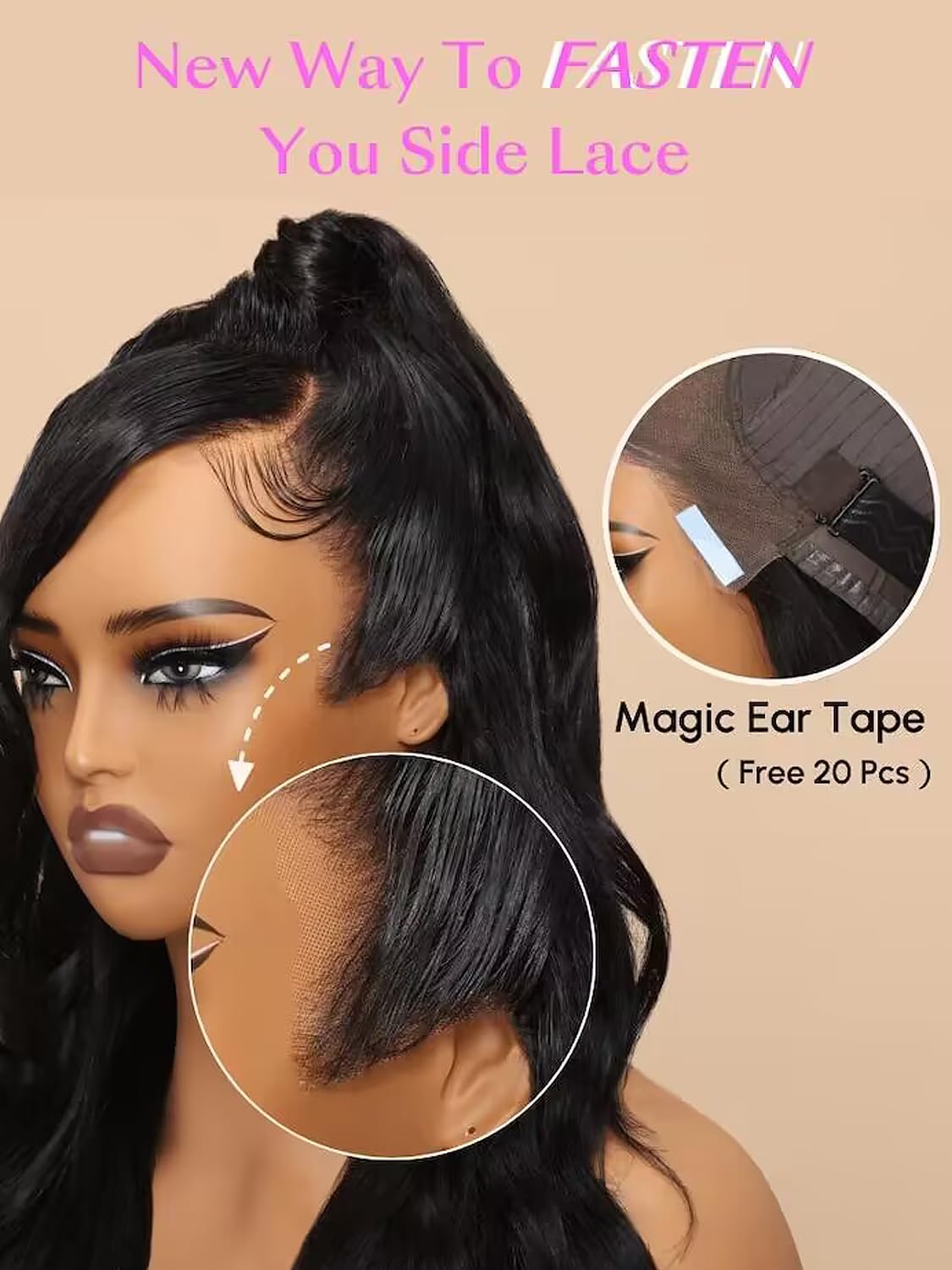 UNICE V Part Wigs Human Hair Body Wave Upgrade Glueless Human Hair V-Part Clip in Wigs No Leave Out, No Glue, No Sew-in, Beginner Friendly 18 inch