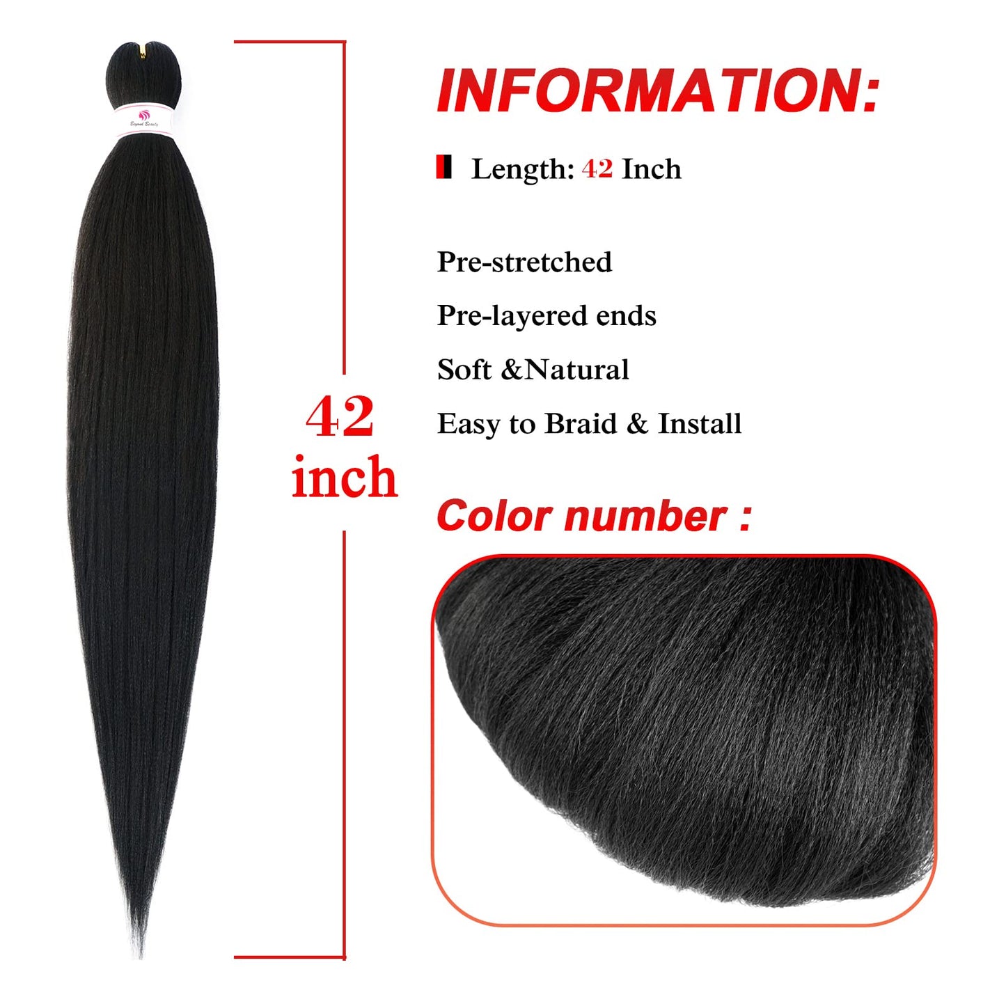 Pre-stretched Braids Hair Professional Itch Free Hot Water Setting Synthetic Fiber Ombre Yaki Texture Braid Hair Extensions 26 Inch 8 Packs Beyond Beauty Braiding Hair 1B-30-27…