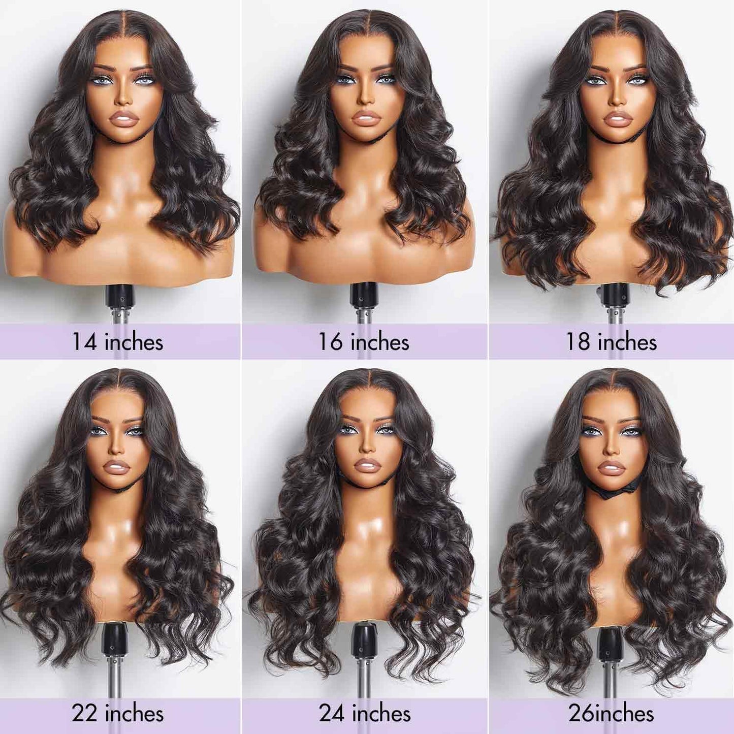 LUVME HAIR 5X5 Loose Body Wave Glueless Human Hair Wig Pre Cut Lace Front Wig Pre Plucked Ready to Go Black Wig For Women (16 Inch & Precut Lace)