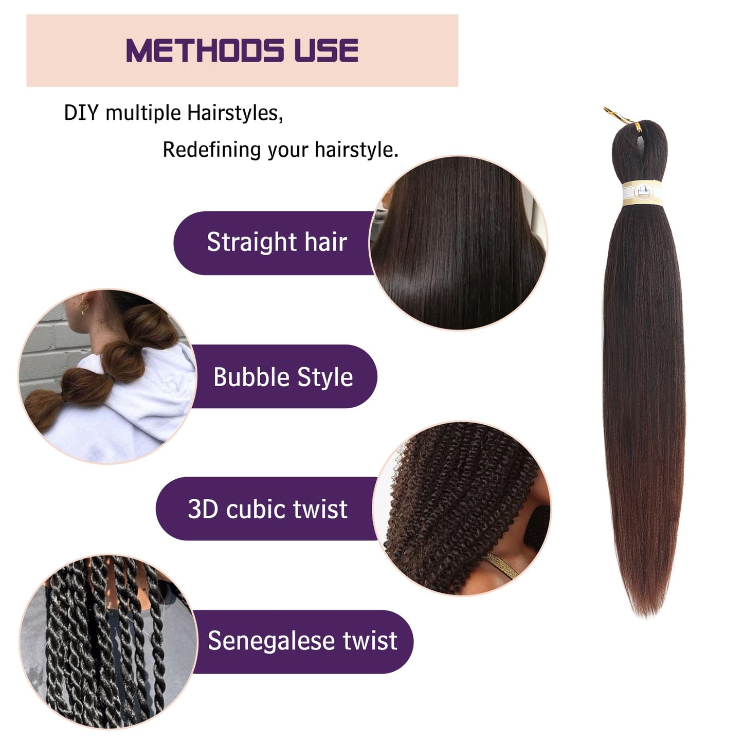 Pre-stretched Braids Hair Professional Itch Free Hot Water Setting Synthetic Fiber Ombre Yaki Texture Braid Hair Extensions 26 Inch 8 Packs Beyond Beauty Braiding Hair 1B-30-27…