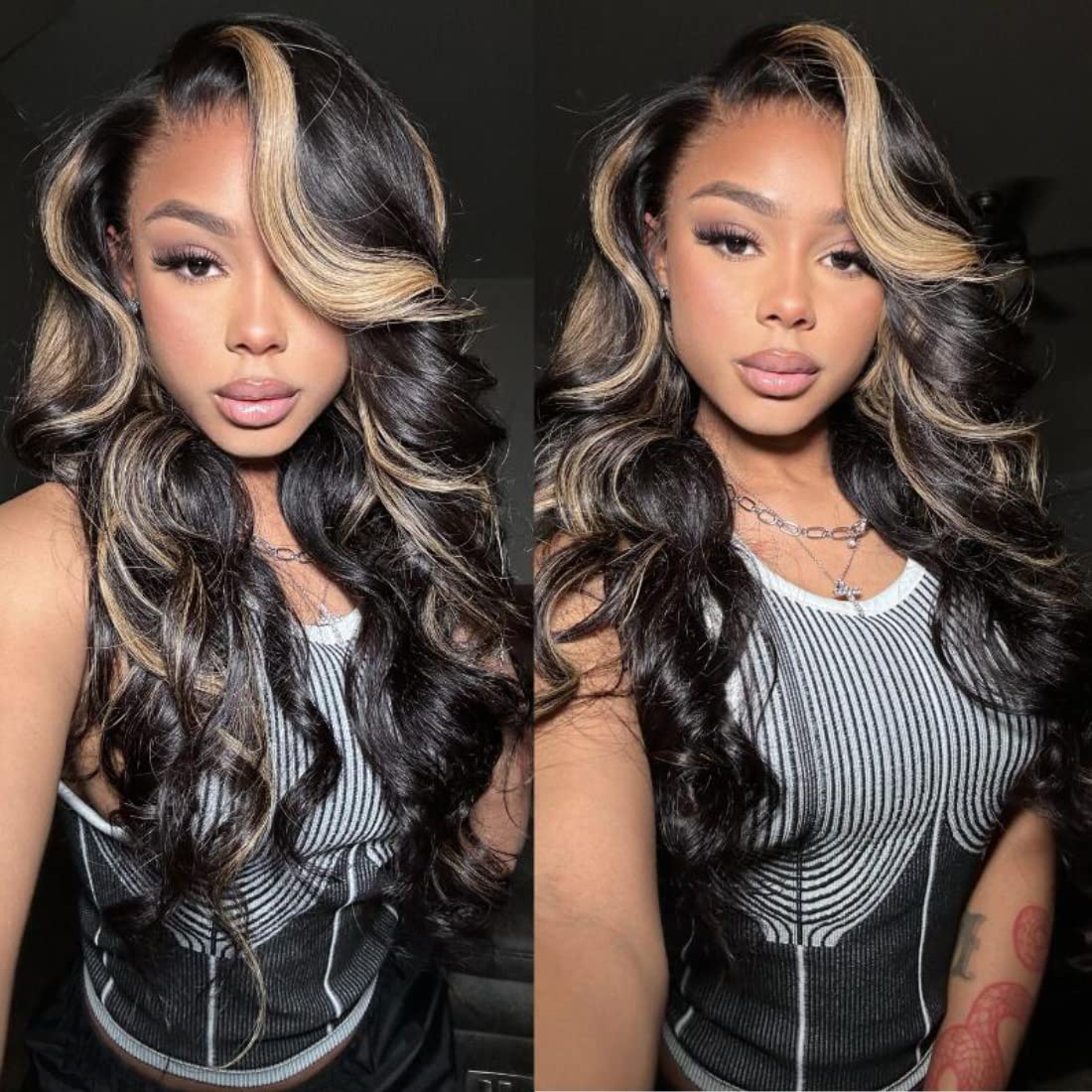 UNICE V Part Wigs Human Hair Body Wave Upgrade Glueless Human Hair V-Part Clip in Wigs No Leave Out, No Glue, No Sew-in, Beginner Friendly 18 inch