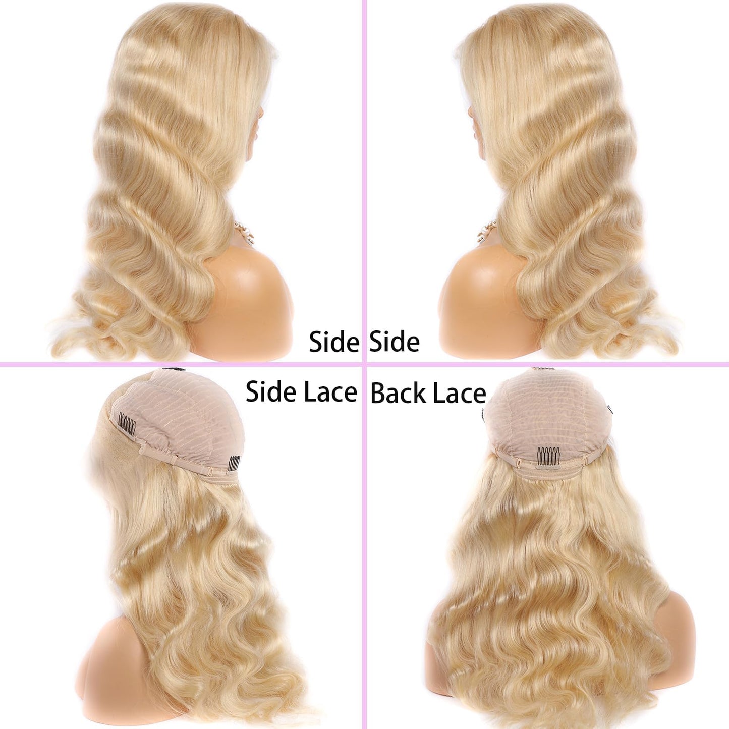 NOELLA 613 Lace Front Wig Human Hair 210% Density 613 13x6 Lace Front Wig Human Hair 30inch, Body Wave 13x6 HD Lace Frontal Wig Blonde Wig Human Hair Pre Plucked with Baby Hair for Women 325g±10