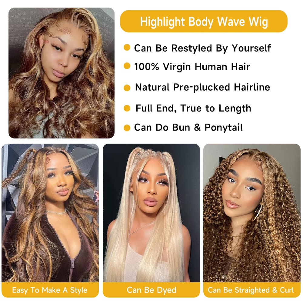 Pink Lace Front Wig Human Hair 13x4 Pink Wig Human Hair Pink Body Wave Lace Front Wigs Human Hair Pre Plucked Colored 12A 200 Density Pink HD Lace Frontal Wig Human Hair With Baby Hair 22 Inch