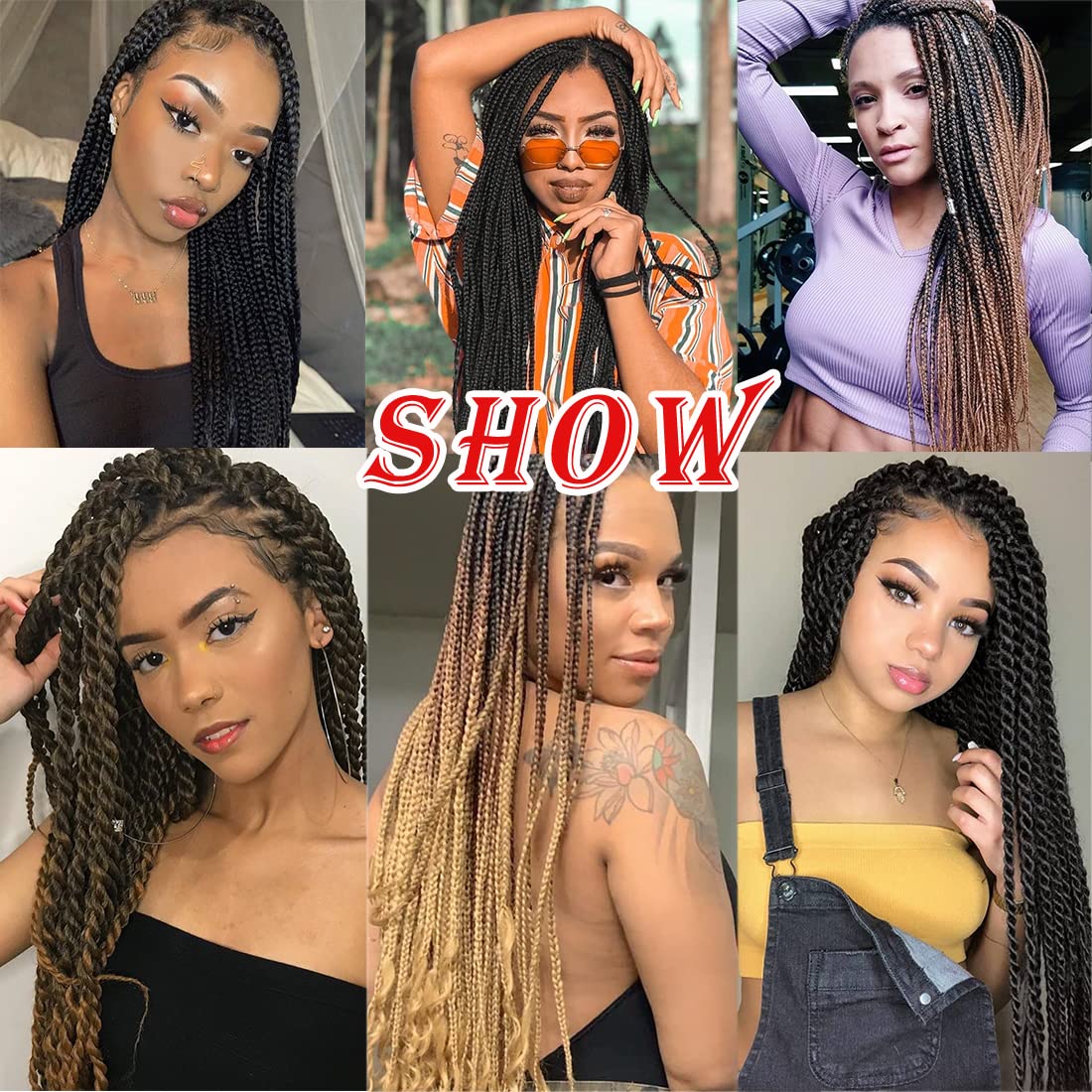 Pre-stretched Braids Hair Professional Itch Free Hot Water Setting Synthetic Fiber Ombre Yaki Texture Braid Hair Extensions 26 Inch 8 Packs Beyond Beauty Braiding Hair 1B-30-27…