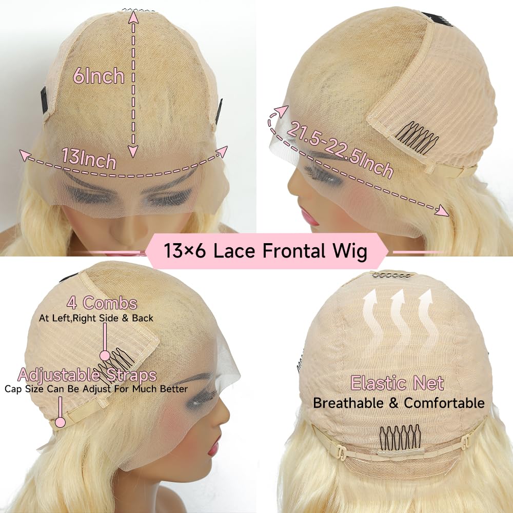 Pink Lace Front Wig Human Hair 13x4 Pink Wig Human Hair Pink Body Wave Lace Front Wigs Human Hair Pre Plucked Colored 12A 200 Density Pink HD Lace Frontal Wig Human Hair With Baby Hair 22 Inch