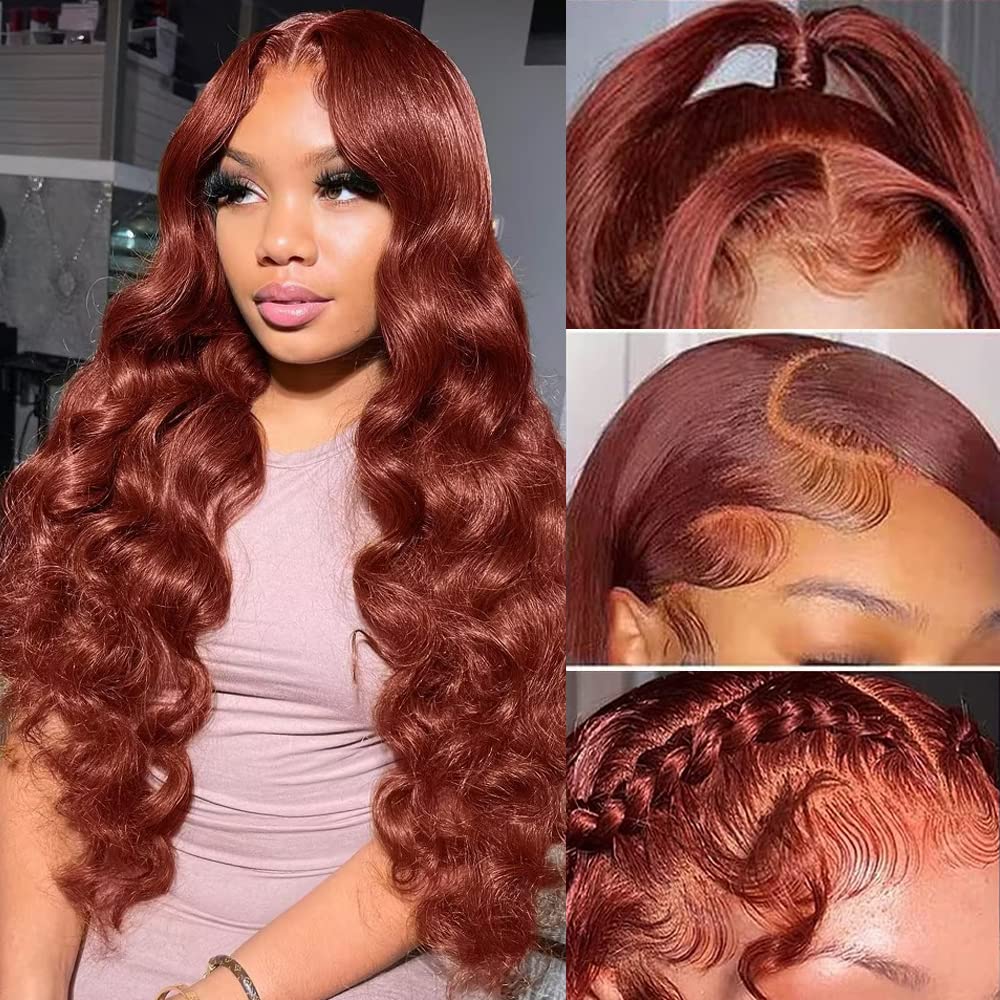 Pink Lace Front Wig Human Hair 13x4 Pink Wig Human Hair Pink Body Wave Lace Front Wigs Human Hair Pre Plucked Colored 12A 200 Density Pink HD Lace Frontal Wig Human Hair With Baby Hair 22 Inch