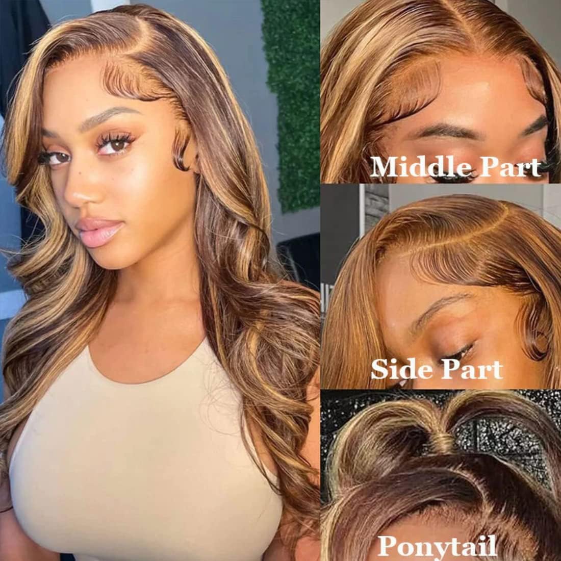 UNICE V Part Wigs Human Hair Body Wave Upgrade Glueless Human Hair V-Part Clip in Wigs No Leave Out, No Glue, No Sew-in, Beginner Friendly 18 inch