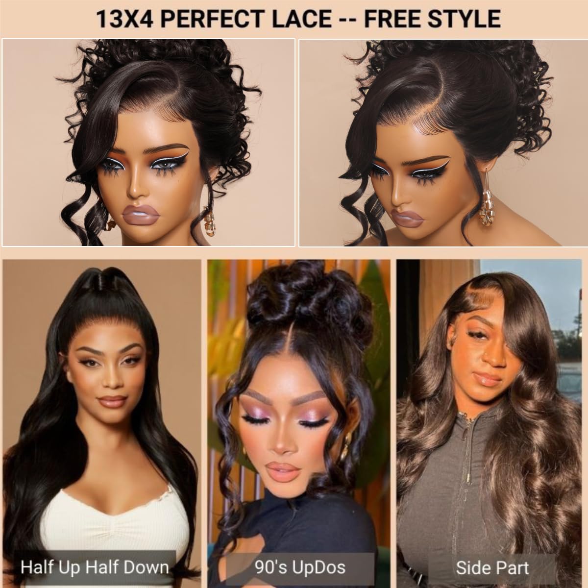 UNICE V Part Wigs Human Hair Body Wave Upgrade Glueless Human Hair V-Part Clip in Wigs No Leave Out, No Glue, No Sew-in, Beginner Friendly 18 inch