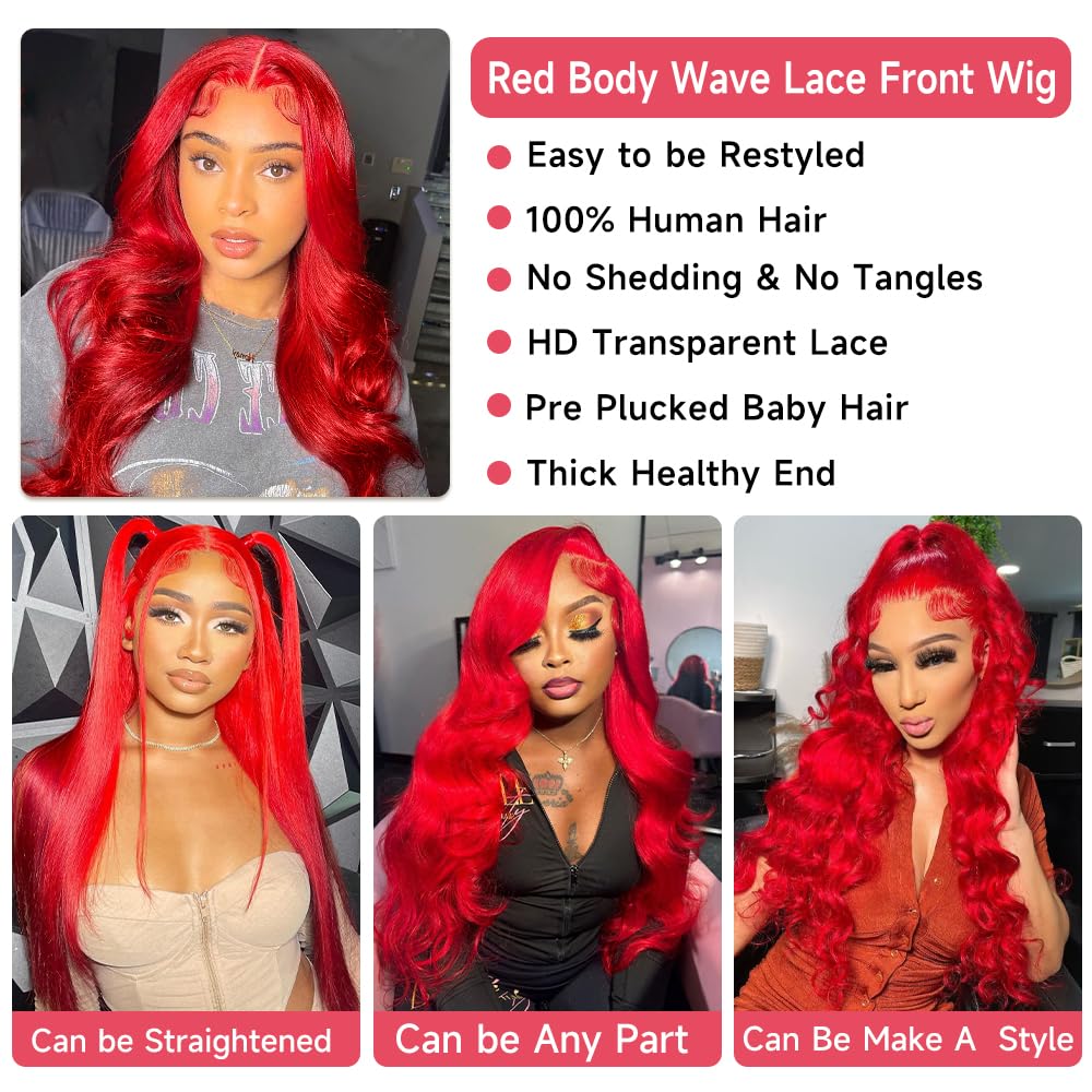 Pink Lace Front Wig Human Hair 13x4 Pink Wig Human Hair Pink Body Wave Lace Front Wigs Human Hair Pre Plucked Colored 12A 200 Density Pink HD Lace Frontal Wig Human Hair With Baby Hair 22 Inch