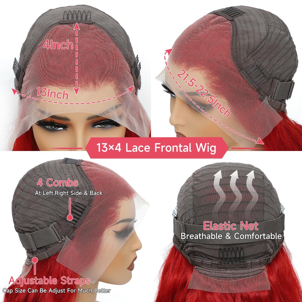 Pink Lace Front Wig Human Hair 13x4 Pink Wig Human Hair Pink Body Wave Lace Front Wigs Human Hair Pre Plucked Colored 12A 200 Density Pink HD Lace Frontal Wig Human Hair With Baby Hair 22 Inch