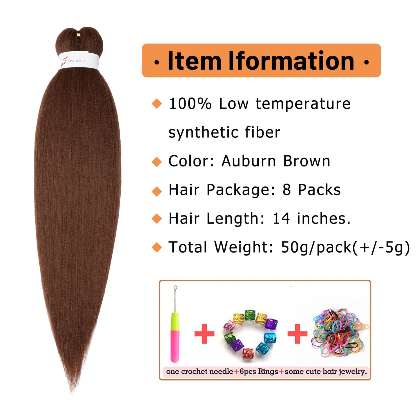 Braiding Hair Pre Stretched 24 Inch 8 Packs Ombre Braiding Hair Professional Soft Braiding Hair Yaki Texture, No Itch, Hot Water Setting Hair Extensions for Braids (24in,1B/30)