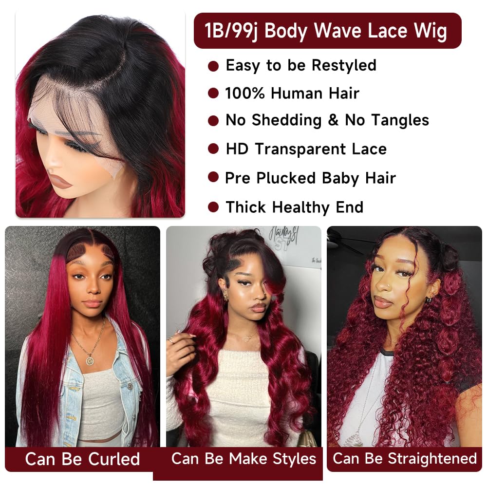 Highlight Ombre Lace Front Wigs Human Hair Pre Plucked with Baby Hair 13x4 Body Wave Frontal Wigs Human Hair 180% Density 4/27 Colored Honey Blonde Lace Front Wig for Women 22 Inch