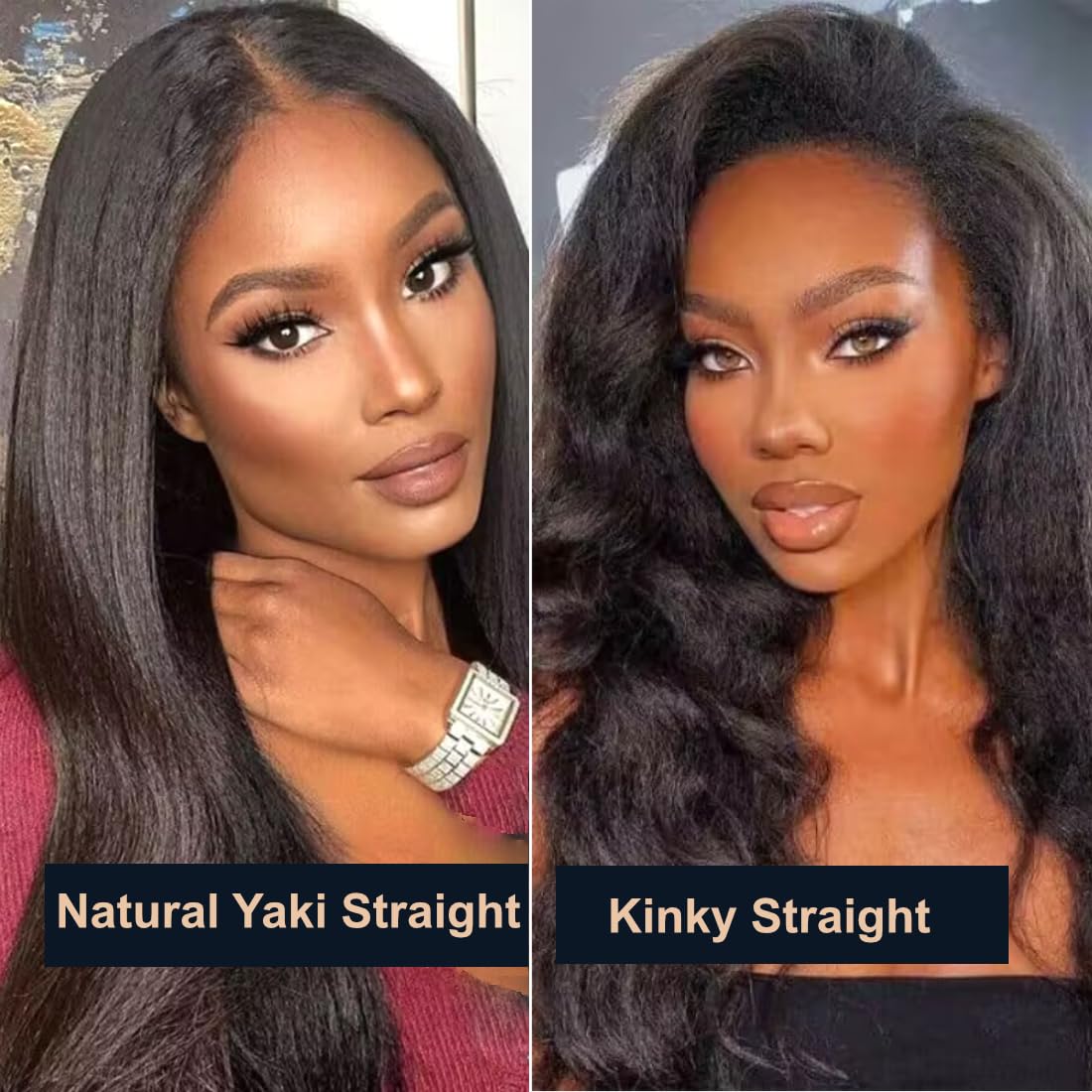 UNICE Kinky Straight V Part Wig Human Hair No Leave Out Glueless Upgrade U Part Wig Human Hair Clip in Wigs Beginner Friendly No-Sew In No Glue 20 inch