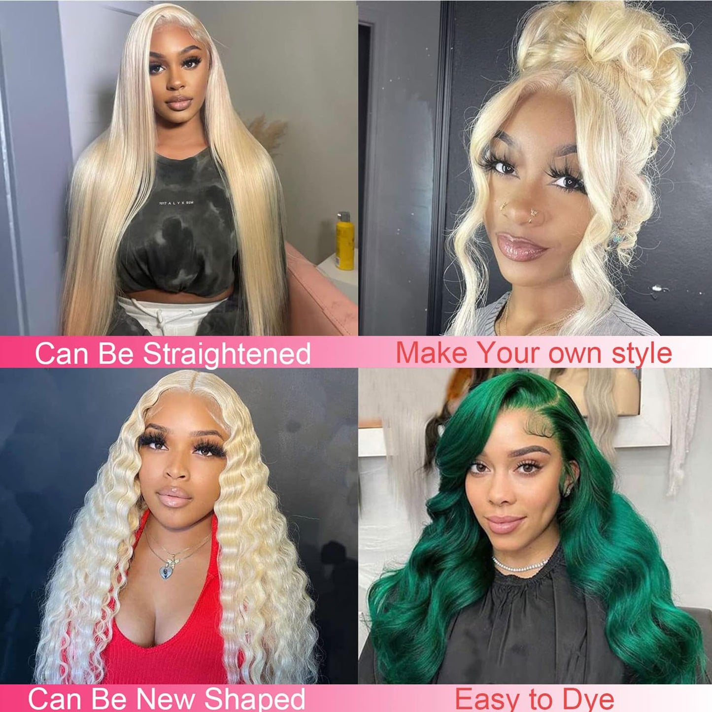 NOELLA 613 Lace Front Wig Human Hair 210% Density 613 13x6 Lace Front Wig Human Hair 30inch, Body Wave 13x6 HD Lace Frontal Wig Blonde Wig Human Hair Pre Plucked with Baby Hair for Women 325g±10