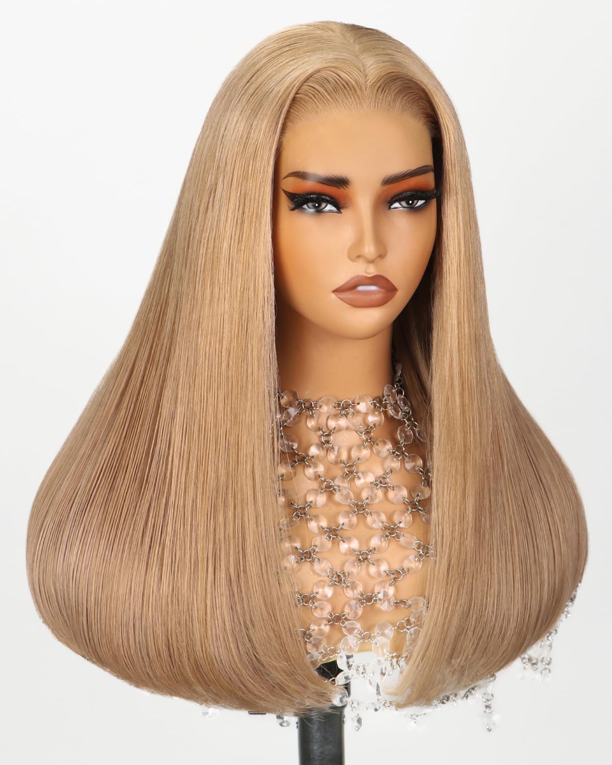 Arabella 613 Lace Front Wig Human Hair 300g-315g 13x4 Blonde Lace Front Wigs Human Hair 210% Density Body Wave 613 Frontal Wig Pre Plucked With Baby Hair (30inch, 613 13X4 body wave wig)