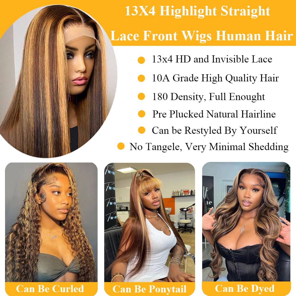 Water Wave 4x4 Lace Front Wigs Human Hair Pre Plucked, 180% Density Brazilian Virgin Wet and Wavy Wigs for Women Curly Wig with Baby Hair Natural Color 24 Inch