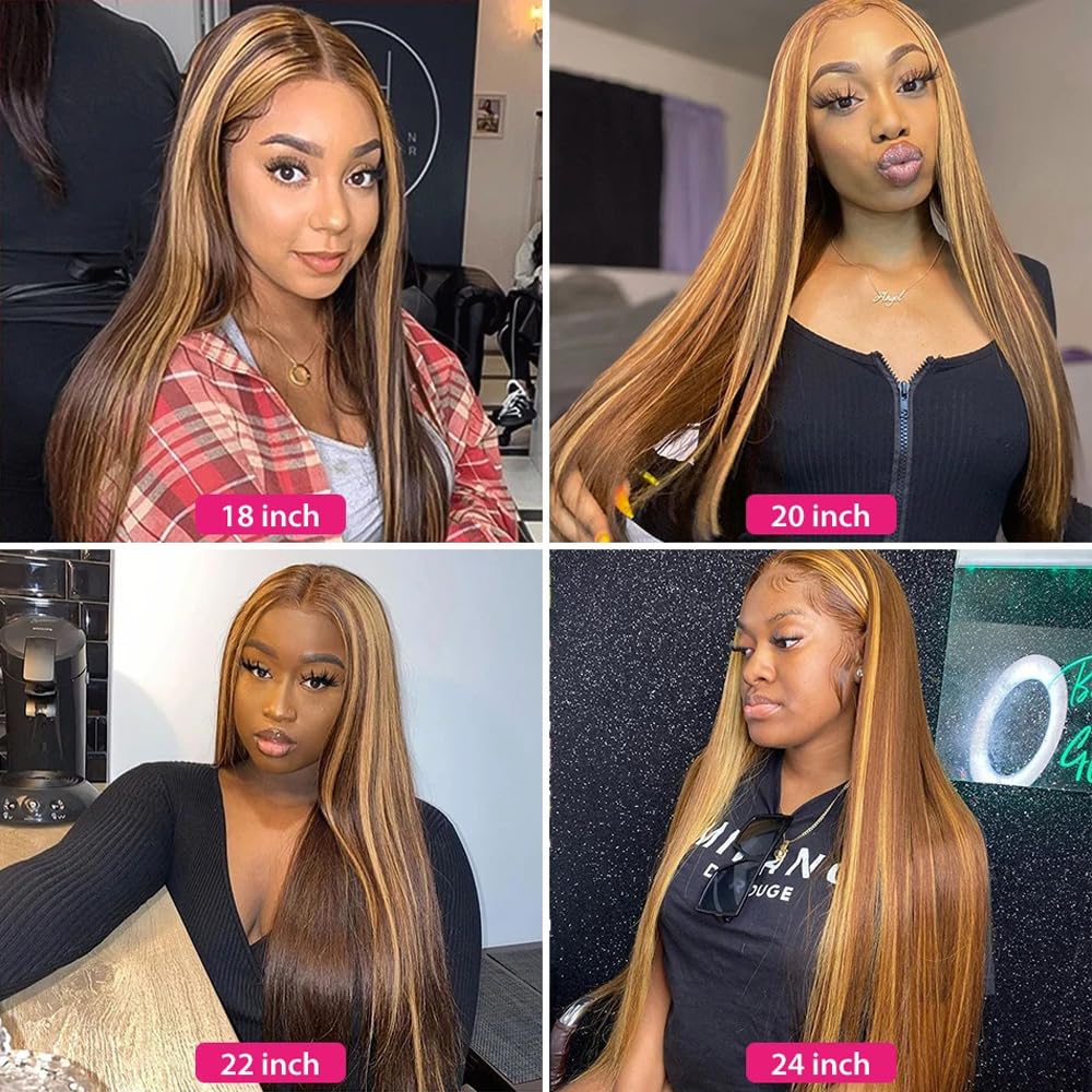 Water Wave 4x4 Lace Front Wigs Human Hair Pre Plucked, 180% Density Brazilian Virgin Wet and Wavy Wigs for Women Curly Wig with Baby Hair Natural Color 24 Inch