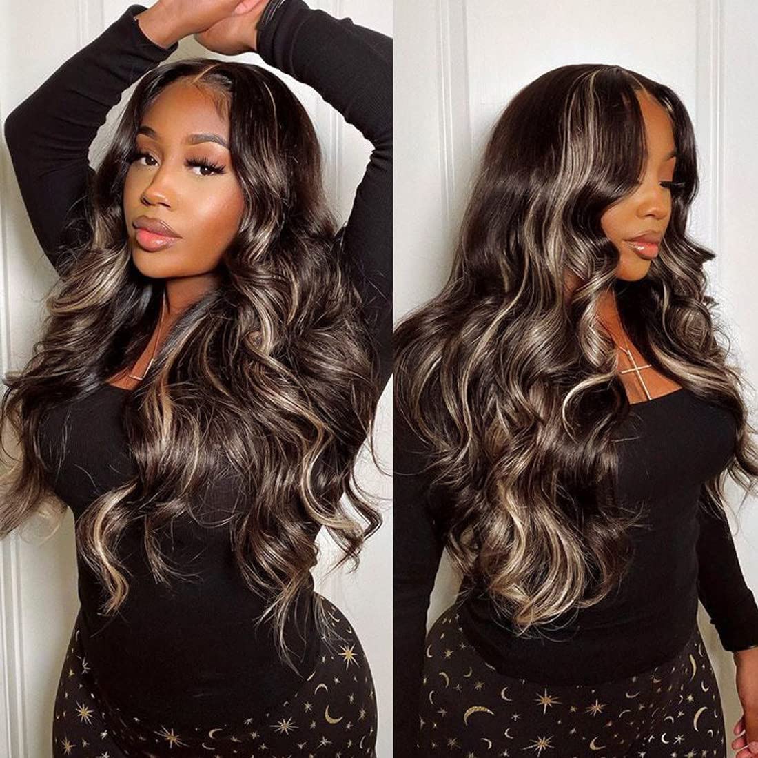 UNICE V Part Wigs Human Hair Body Wave Upgrade Glueless Human Hair V-Part Clip in Wigs No Leave Out, No Glue, No Sew-in, Beginner Friendly 18 inch