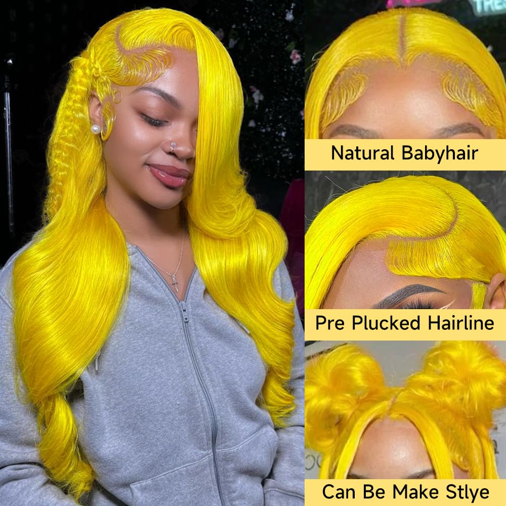 613 13x6 Lace Front Wig Human Hair 28 Inch Blonde Wig Human Hair 200% Density Body Wave HD Blonde Lace Front Wigs Human Hair Pre Plucked 613 Lace Front Wig Human Hair