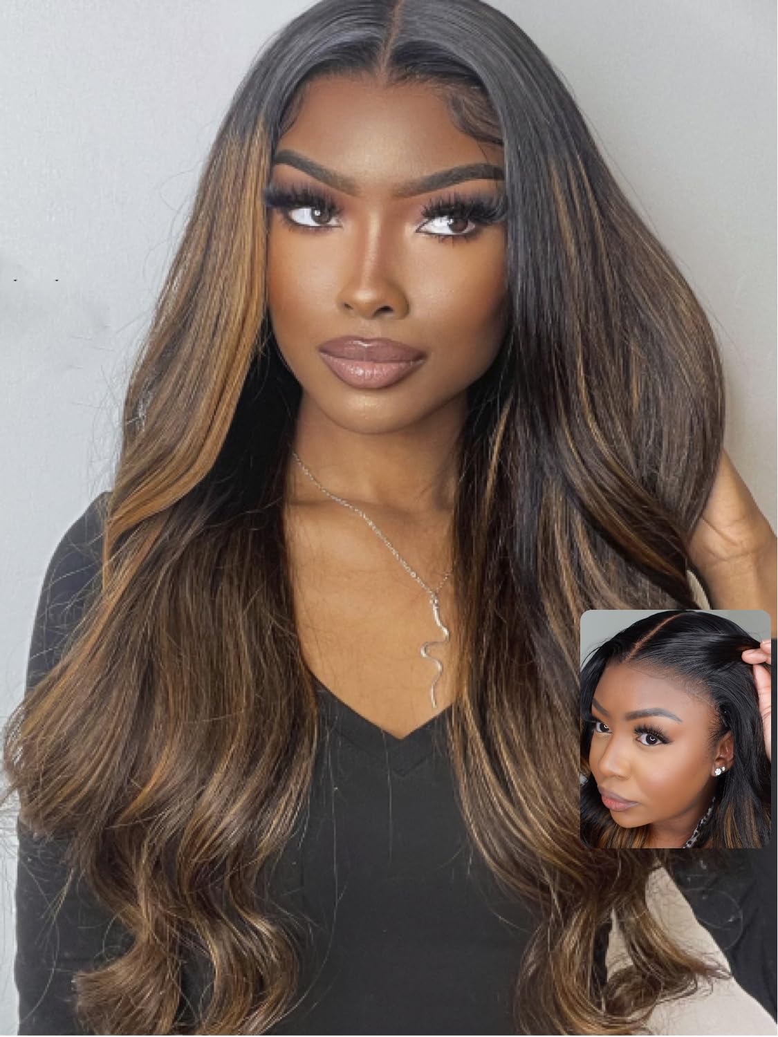 UNICE V Part Wigs Human Hair Body Wave Upgrade Glueless Human Hair V-Part Clip in Wigs No Leave Out, No Glue, No Sew-in, Beginner Friendly 18 inch