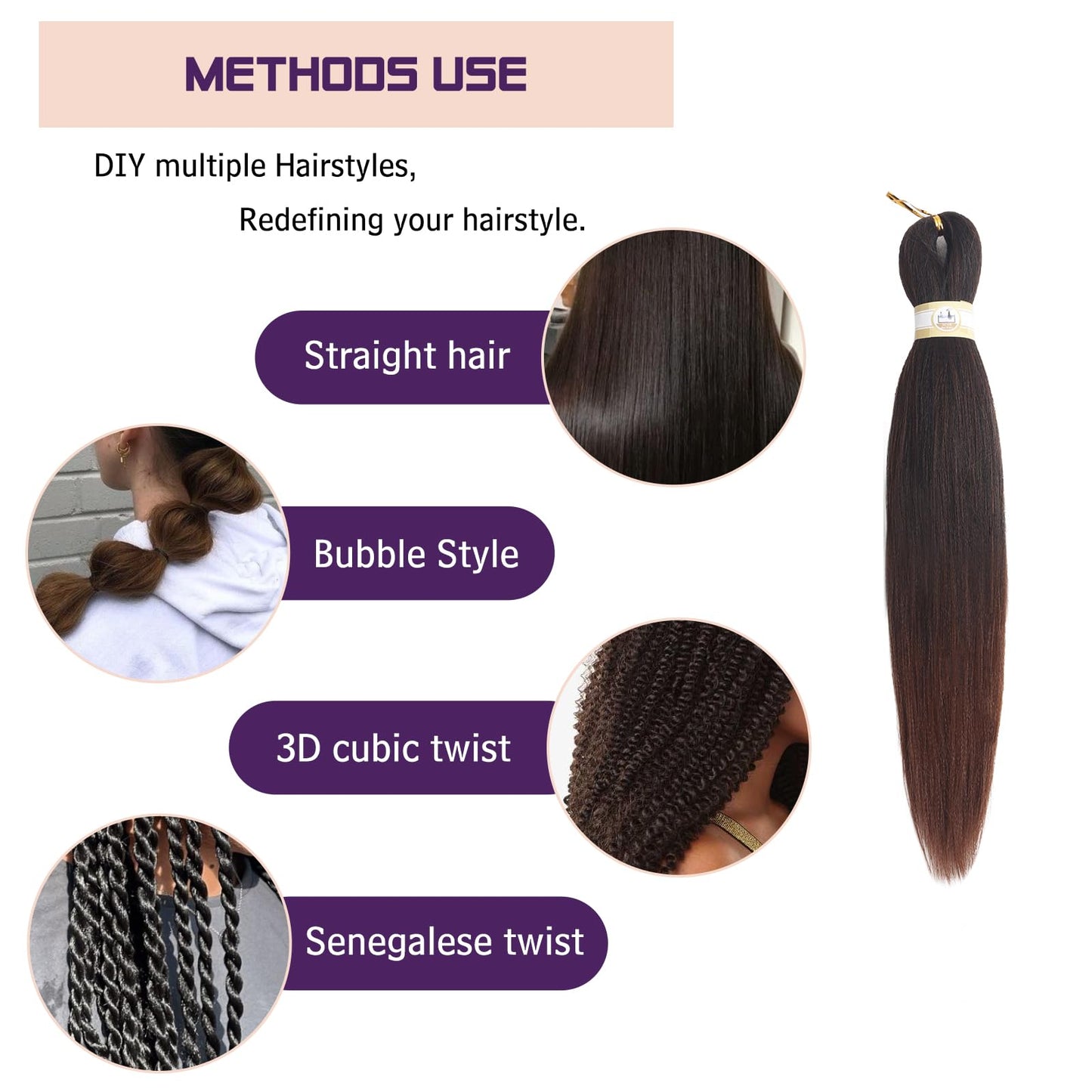 Pre-stretched Braids Hair Professional Itch Free Hot Water Setting Synthetic Fiber Ombre Yaki Texture Braid Hair Extensions 26 Inch 8 Packs Beyond Beauty Braiding Hair 1B-30-27…