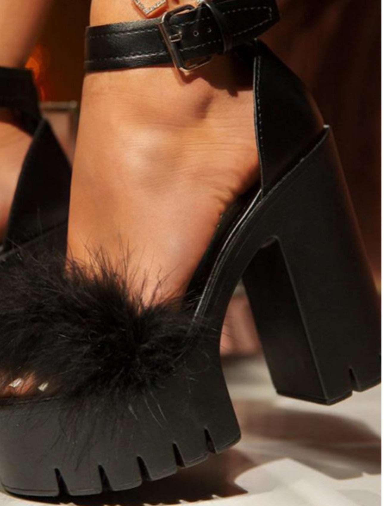 Black Beauty Platform Heels