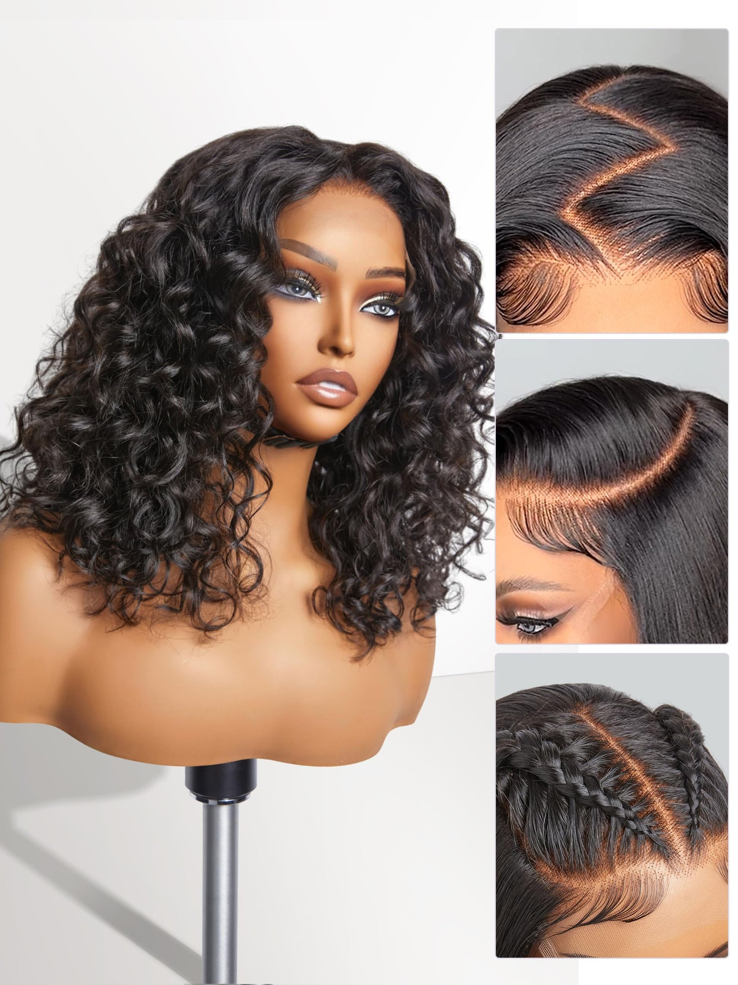 LUVME HAIR 18" Loose Body Wave PartingMax Glueless Wig Human Hair Pre Plucked Pre Cut, 7x6 HD Lace Front Wig Human Hair Long Black Wig 180 Density