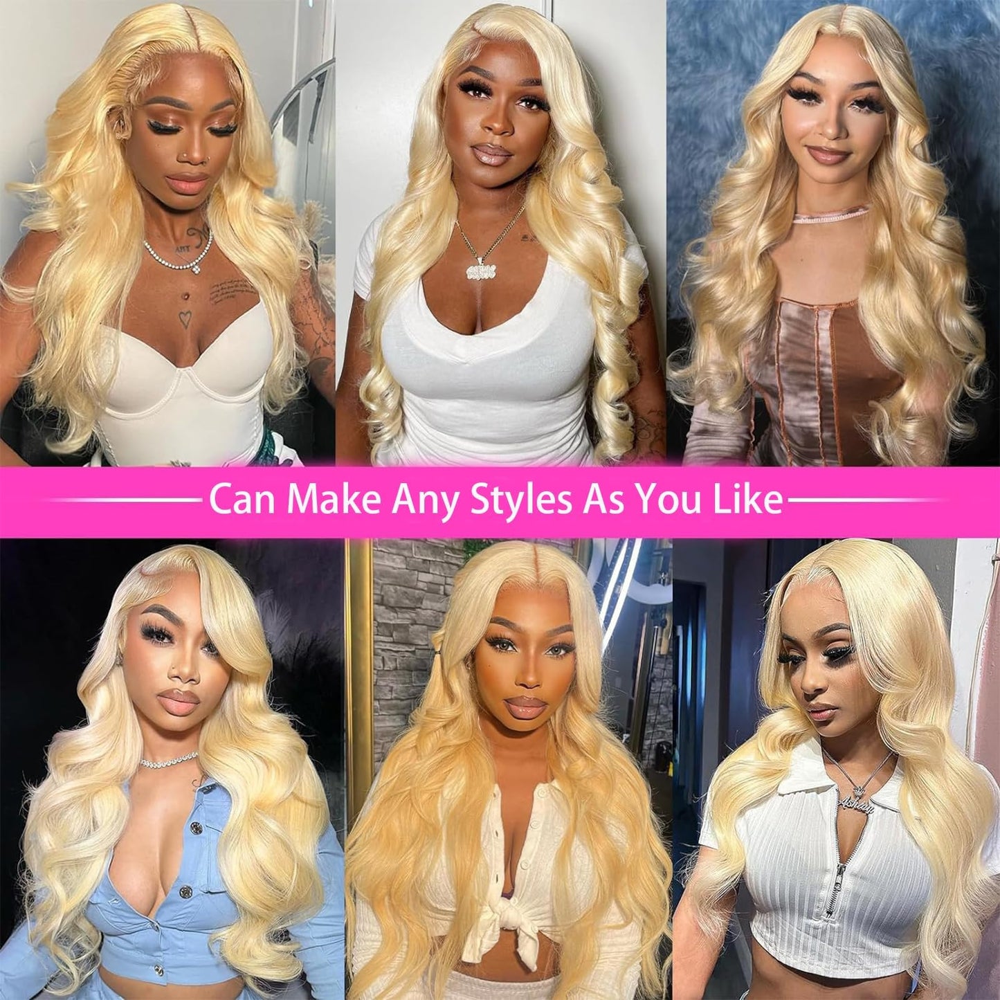 NOELLA 613 Lace Front Wig Human Hair 210% Density 613 13x6 Lace Front Wig Human Hair 30inch, Body Wave 13x6 HD Lace Frontal Wig Blonde Wig Human Hair Pre Plucked with Baby Hair for Women 325g±10