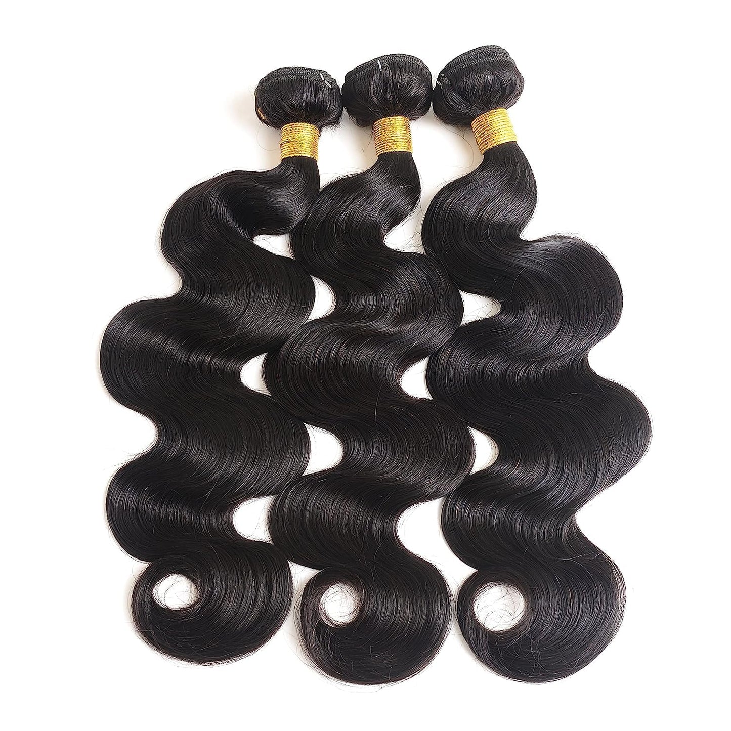 Cirvty 12A Human Hair Bundles Brazilian Body Wave Hair Bundles 20 22 24 Inch 100% Unprocessed Virgin Weave 3 Bundles Human Hair Body Wave Deals Natural Black