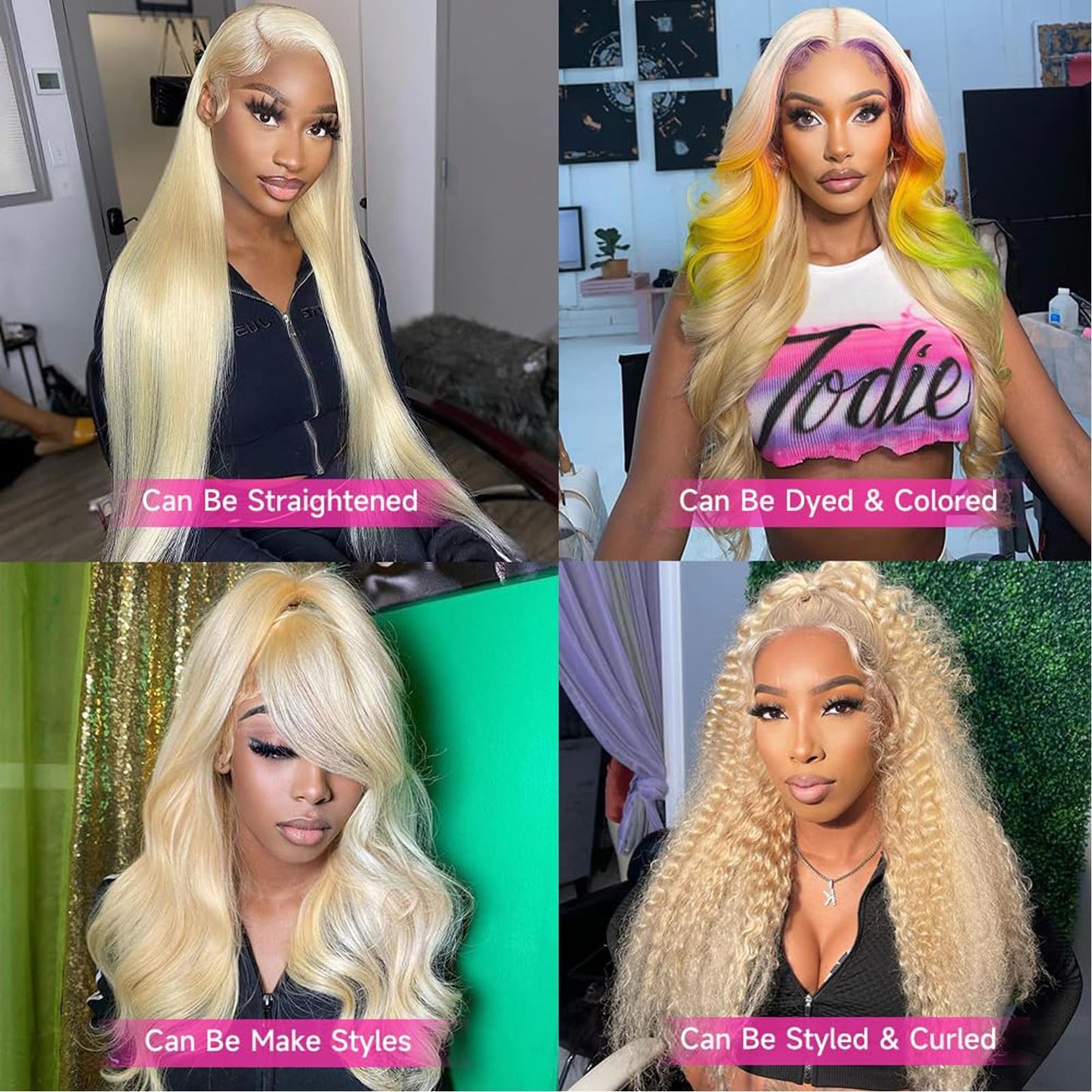 NOELLA 613 Lace Front Wig Human Hair 210% Density 613 13x6 Lace Front Wig Human Hair 30inch, Body Wave 13x6 HD Lace Frontal Wig Blonde Wig Human Hair Pre Plucked with Baby Hair for Women 325g±10