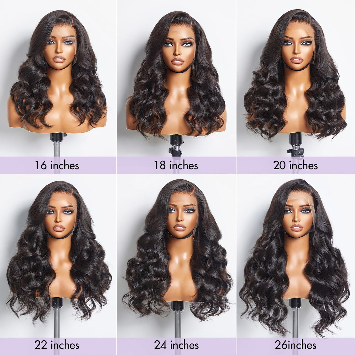 LUVME HAIR 5X5 Loose Body Wave Glueless Human Hair Wig Pre Cut Lace Front Wig Pre Plucked Ready to Go Black Wig For Women (16 Inch & Precut Lace)