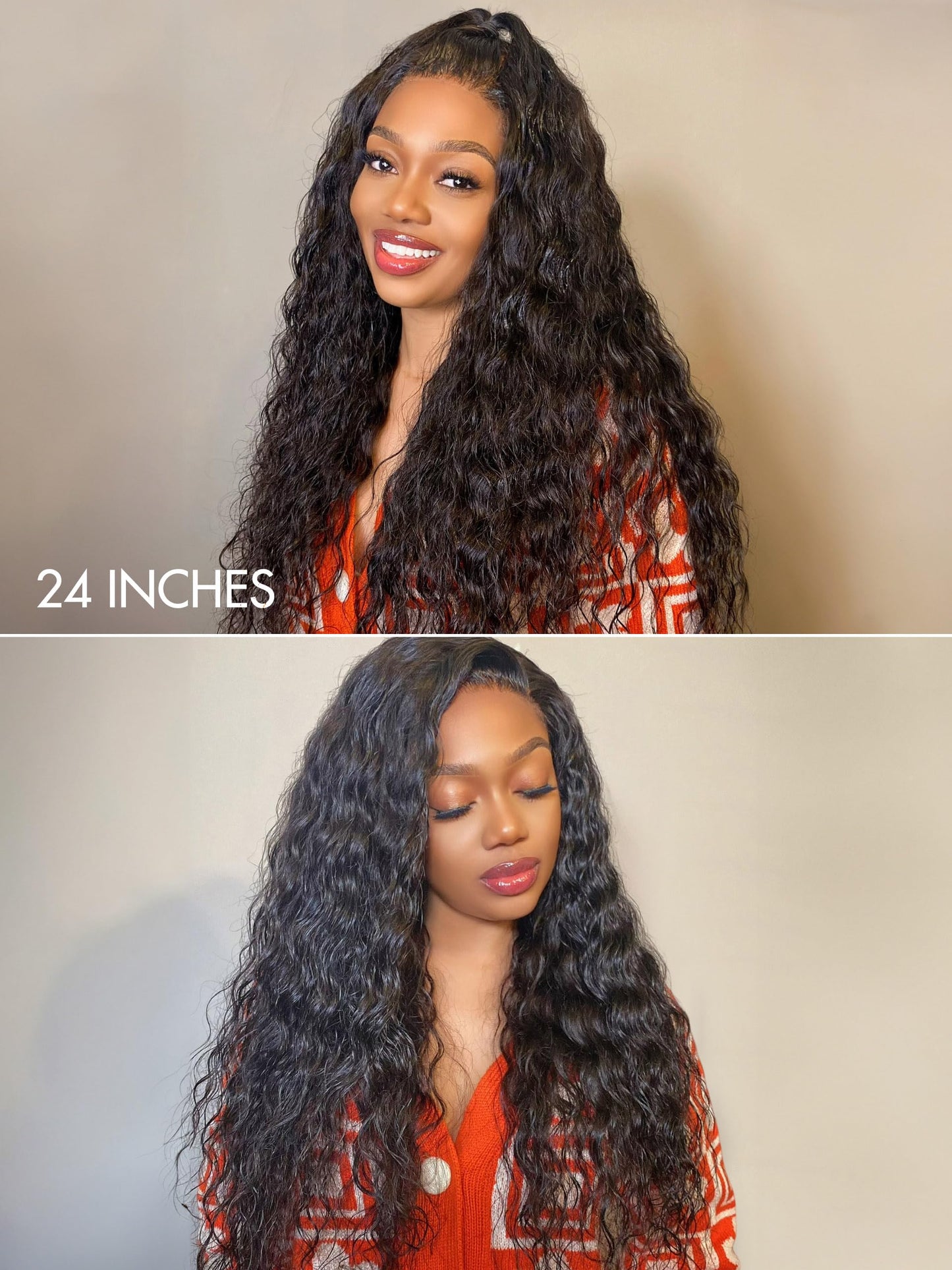 LUVME HAIR 18" Loose Body Wave PartingMax Glueless Wig Human Hair Pre Plucked Pre Cut, 7x6 HD Lace Front Wig Human Hair Long Black Wig 180 Density