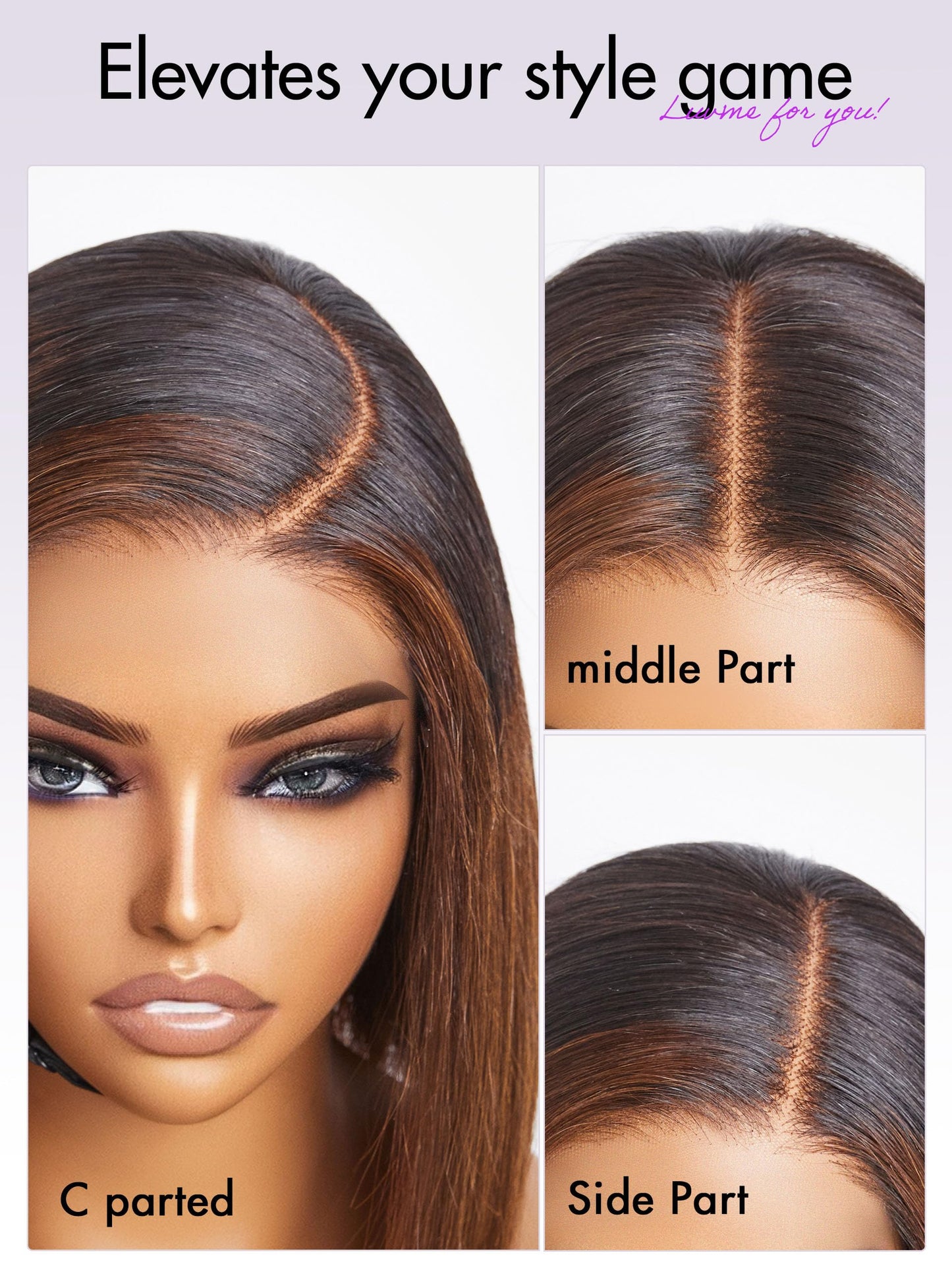 LUVME HAIR 5X5 Loose Body Wave Glueless Human Hair Wig Pre Cut Lace Front Wig Pre Plucked Ready to Go Black Wig For Women (16 Inch & Precut Lace)