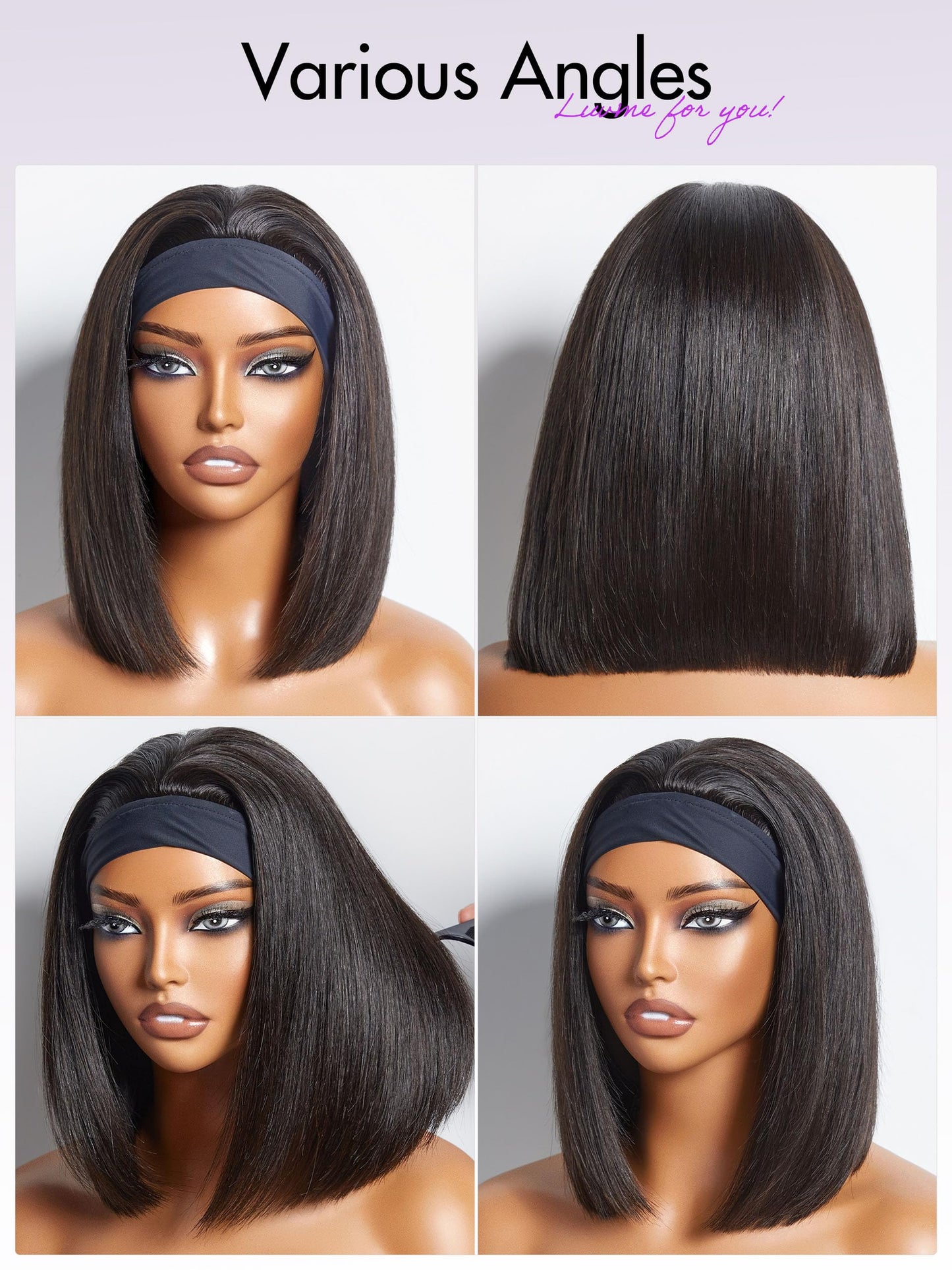 LUVME HAIR 5X5 Loose Body Wave Glueless Human Hair Wig Pre Cut Lace Front Wig Pre Plucked Ready to Go Black Wig For Women (16 Inch & Precut Lace)