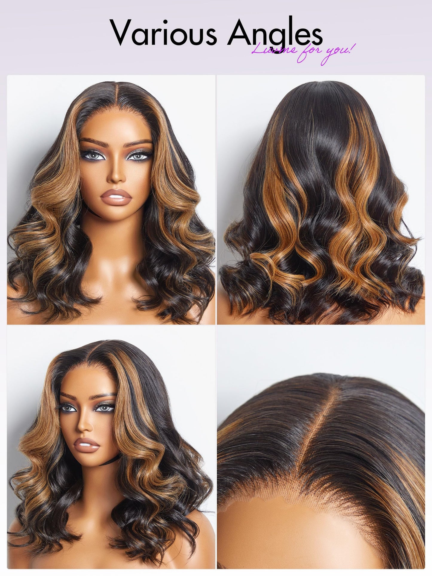 LUVME HAIR 5X5 Loose Body Wave Glueless Human Hair Wig Pre Cut Lace Front Wig Pre Plucked Ready to Go Black Wig For Women (16 Inch & Precut Lace)